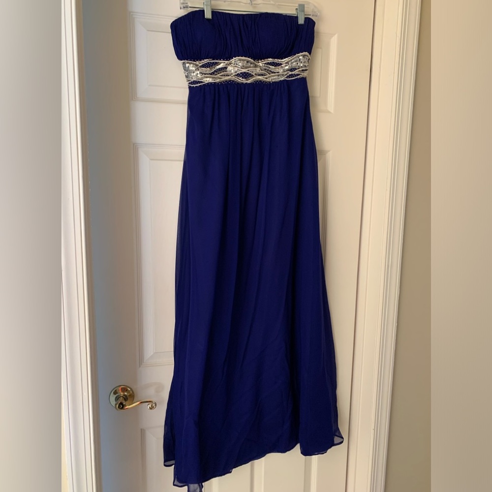 Royal blue prom dress